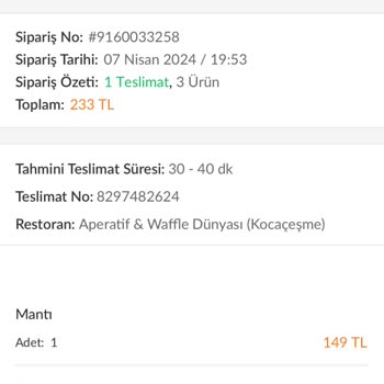Trendyol Yemek Sipariş İade Sorunu