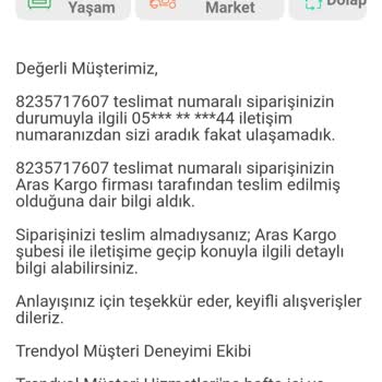 Kargo Ve Trendyol Siparişimi Yedi