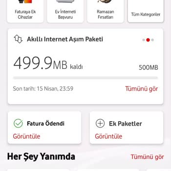 Vodafone Rızam Olmadan Paket 80 TL Paket Ekledi!