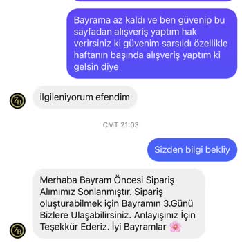 Zeynep Boutique Ve Tesettür Zen Ürünümü Göndermiyor. Ulaşamıyorum.