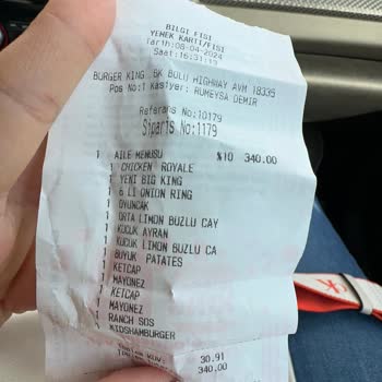 High Way Burger King Eskiden Kalma Ürün Satıyor