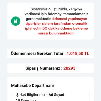360 Gross Mama Siparişi Gelmiyor