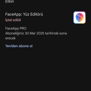 Faceapp Pro Yıllık Abonelik Ücreti Alınması