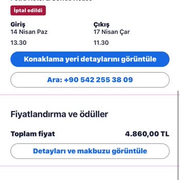 Hotels.com İptal Edilen Rezervasyonu İade Etmiyor-
