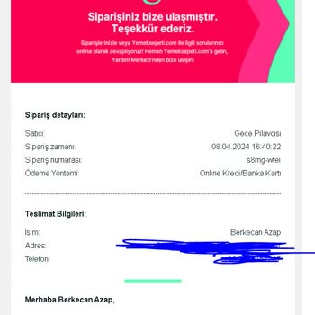 Yemek Sepeti Kurye Yetmezliği :)