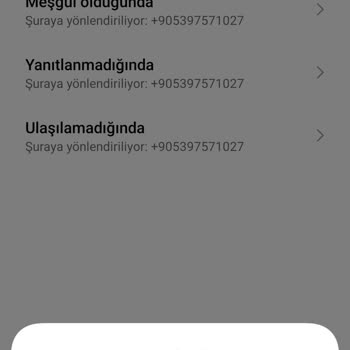 Turkcell Çağrı Yönlendirme Kısıtlaması