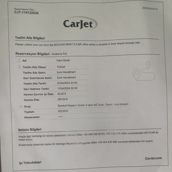 Boycar Rent a Car Kiralık Araçta Beklenti Ve Gerçeklik Farkı