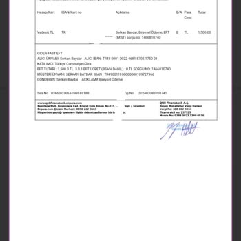 T. C. Ziraat Bankası Gerçekleşmeyen Fast İşlemini İade Etmiyor