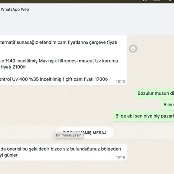Optizen Optik Sen Bizden Alışveriş Yapma Dediler