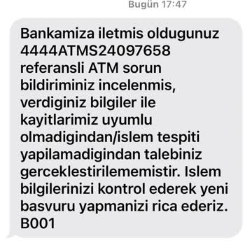 Ziraat Bankası ATM Para Yutma Sonrası Para İade Süreci