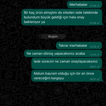 Oyku Wear Online Alışverişte Yaşanan İade Problemleri