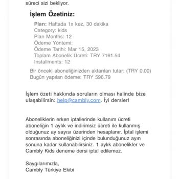 Cambly Kids Fahiş Artış