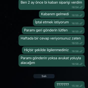 Huriş Butik Ürünümü De Ürünün Ücretini De Alamıyorum.