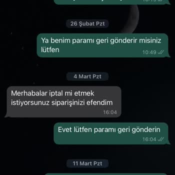 Huriş Butik Ürünümü De Ürünün Ücretini De Alamıyorum.