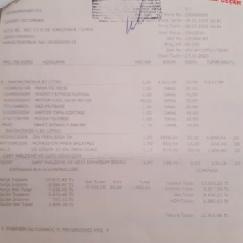 Motrio Renault Resmi Servis Şikayeti ( Kani Renault, İzmir)