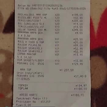 A101 Reyonda Etikette Baktığım Ürünün Fişteki Fiyatının Farklı Olması