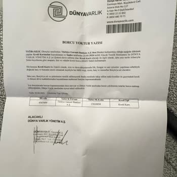 Garanti BBVA Kapatılan Borca Rağmen Artan Kredi Kartı Borcu!