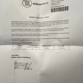 Garanti BBVA Kapatılan Borca Rağmen Artan Kredi Kartı Borcu!