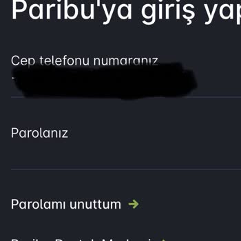 Paribu Hesabına Giriş Yapamıyorum