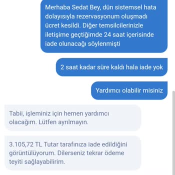 Obilet Ödeme Alındı Rezervasyon Oluşmadı!