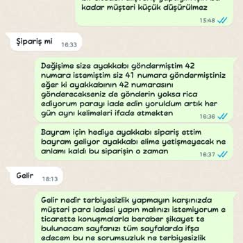 Sürat Kargo Değişim Ücret İadesi Yapılmıyor