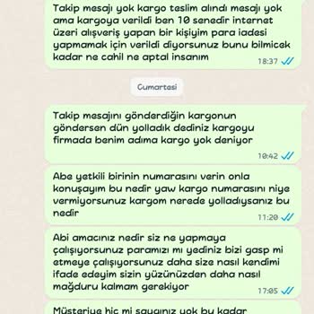 Sürat Kargo Değişim Ücret İadesi Yapılmıyor