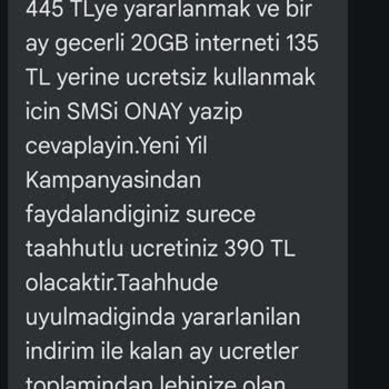 Türk Telekom Yetersiz Mesaj Açıklaması Yüksek Fatura Mağduriyeti
