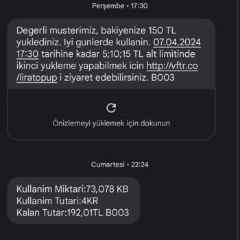 Vodafone İnternet Kullanmadığım Halde Kuruş Gibi Kesintiler Yapıyor