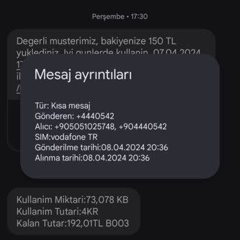 Vodafone İnternet Kullanmadığım Halde Kuruş Gibi Kesintiler Yapıyor