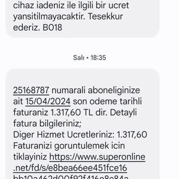 Superonline Adres Değişikliği Nedeniyle 25168787 Numaralı Abonelik Fesih Başvurusu