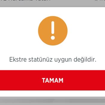 Ziraat Bankası Ekstre Statünüz Uygun Değildir Uyarısı
