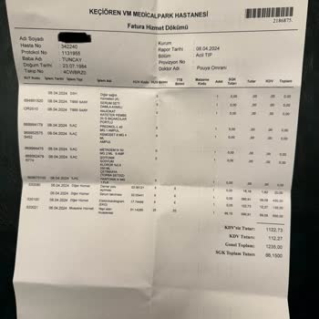 Ankara Keçiören Medical Park'ta Onkoloji Hastasından Yüksek Acil Ücreti Talebi