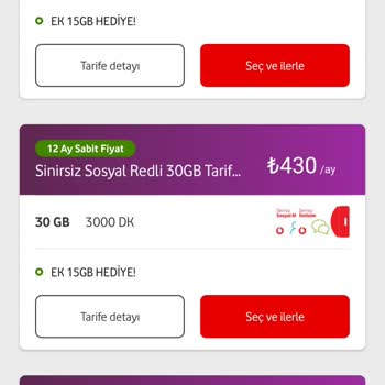 Vodafone Pahalı Paket Önerisi
