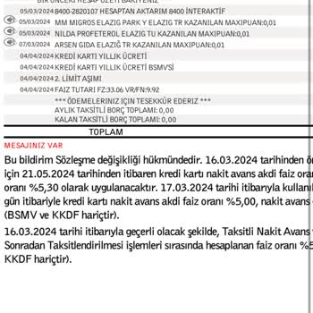 İş Bankası Kart Aidatı Ücreti