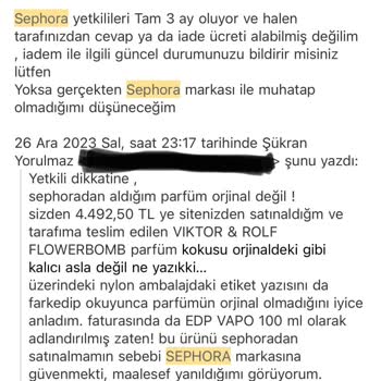 Sephora'dan Aldığım Ünlü Parfüm Orijinal Değil