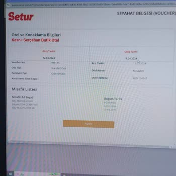 Setur Rezervasyon İptali Ve Ücret İadesi