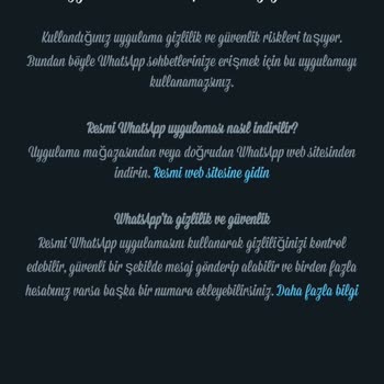 WhatsApp Telefon Numaram Kabul Edilmiyor