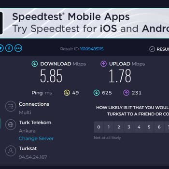 TÜRKSAT Kablo Net İnternet Evinde İçinde Çekmiyor 2mb Mahkumuz