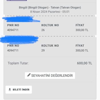 Obilet Müşteri Hizmetleri Yok