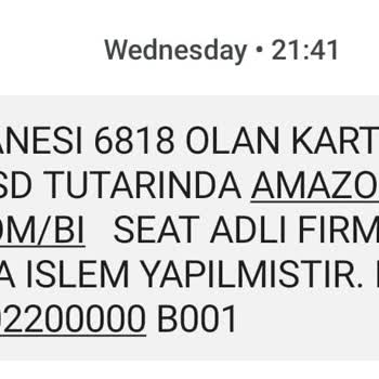 Ziraat Bankası Kredi Kartımdan Bilgim Dışında 306 USD Para Çekildi.