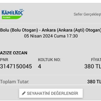 Kamil Koç Yolda Kalma Olayı