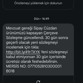 Sipay Sıpay Üyeliği İptal Edilmesi