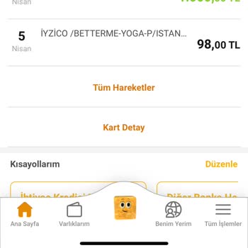 Betterme Hesabımdan Çekilen Para
