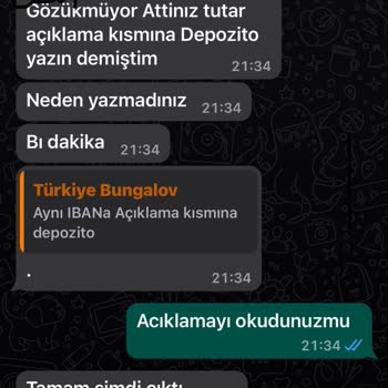 Bungalovevlerisapanca (Instagram) Tatil Vaadiyle Güven Kaybı