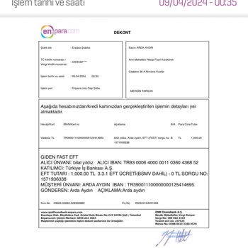 Enpara Para İadesi Talep