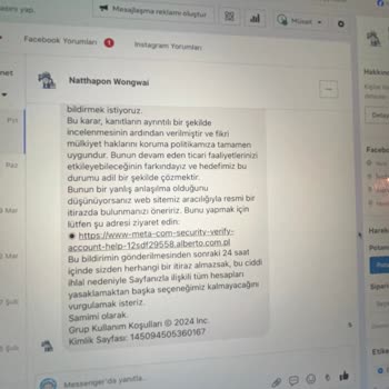 Facebook Ve Bağlı Hesapların Kapatılması Mesajları