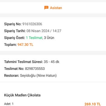Trendyol Yemek Bayram Kutulu Çikolataların Yarısından Daha Az Gönderilmesi Normalmiş