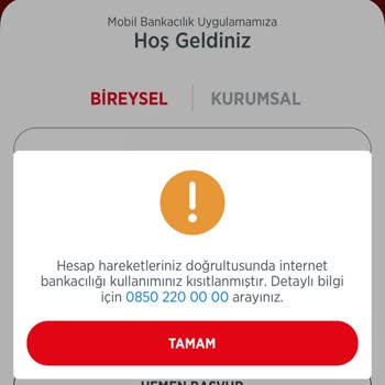 Ziraat Bankası İnternet Bankam Kısıtlandı