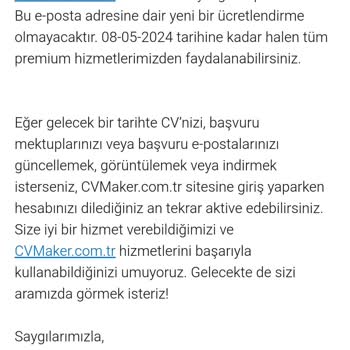 Cvmaker.com.tr Hesaptan İzinsiz Para Çekiyor.