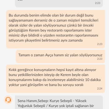 Trendyol GO Yemek Müşteri Tems.